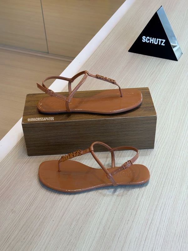 Schutz Rasteira Marrom S01168 0089 0134U