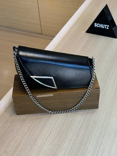 Schutz Bolsa Preta Couro S50011 4666 0008U