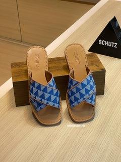 Rasteira Schutz Triangle Azul S20889 0097 0003U