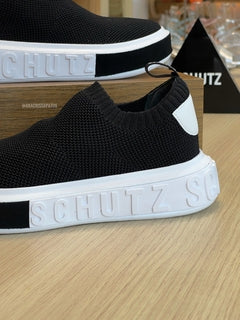 Sneaker Schutz Knit Preto Logo S20920 0001 0002U